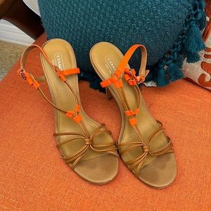 COACH Lana Strappy Heeled Sandal